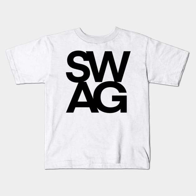 Swag design Kids T-Shirt by SAN ART STUDIO 